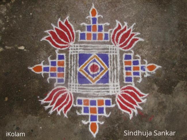 Rangoli: Coloured Padikolam