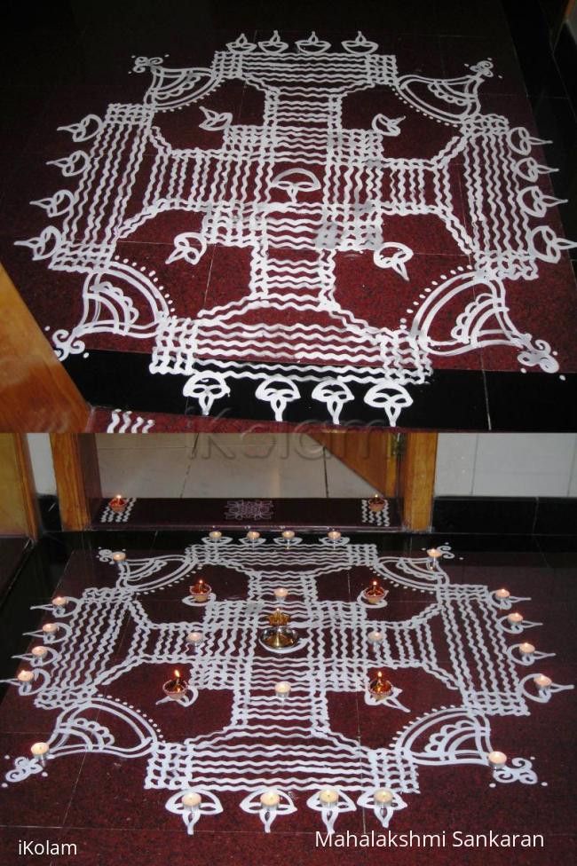 Rangoli: Bharani Deepam