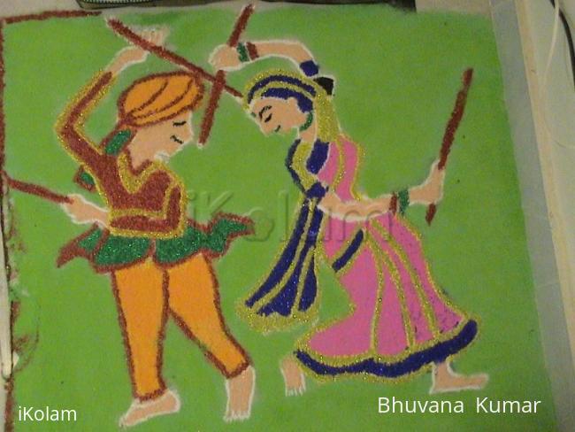 Rangoli: Dandia Rangoli 2010