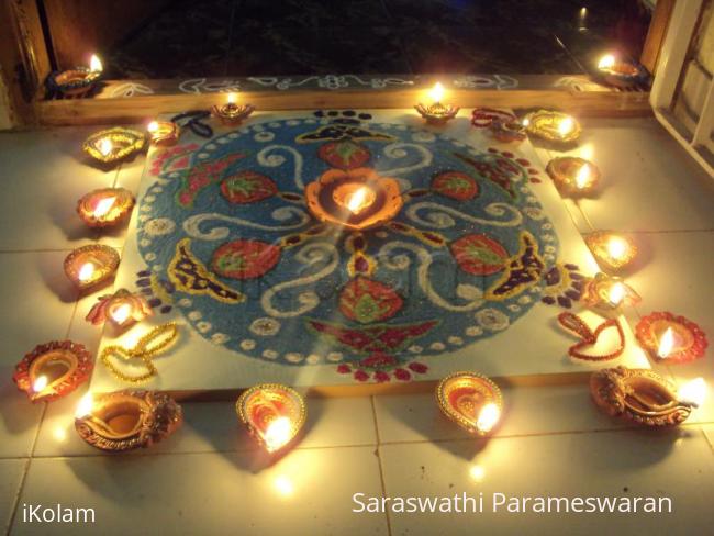 Rangoli: Kartigai Deepam