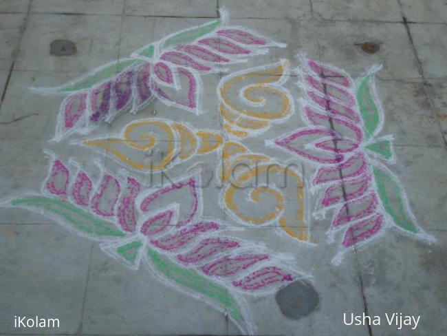 Rangoli: Lotus kolam