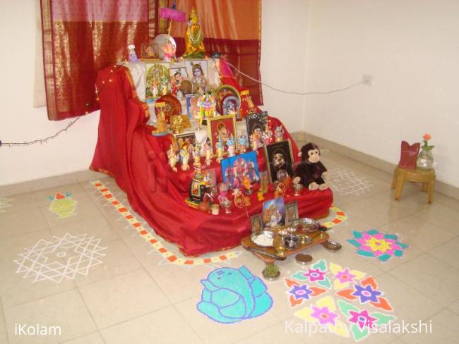 Rangoli: Golu with kolam