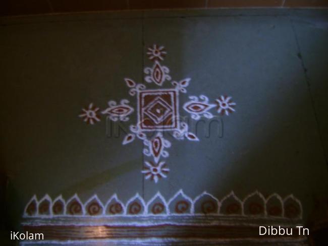 Rangoli: Small Freehand kolam