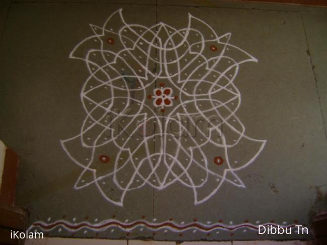 Rangoli: 10 x 10 Kolam