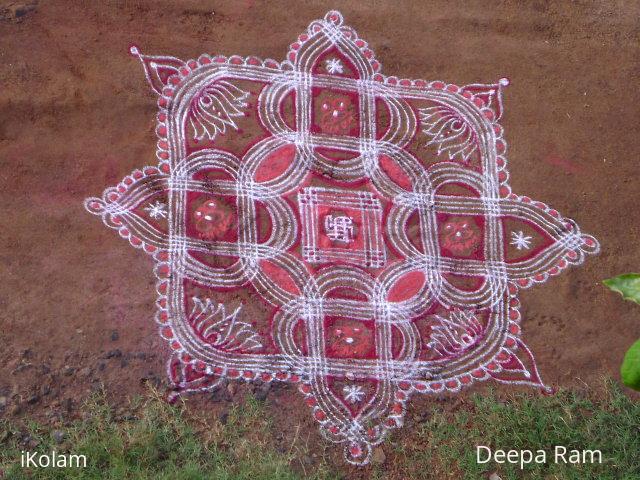 Rangoli: Navrathri kolam 