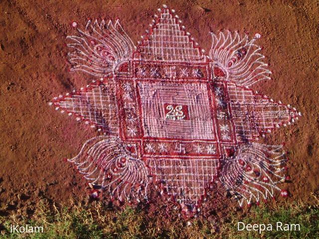 Rangoli: Maha navami kolam