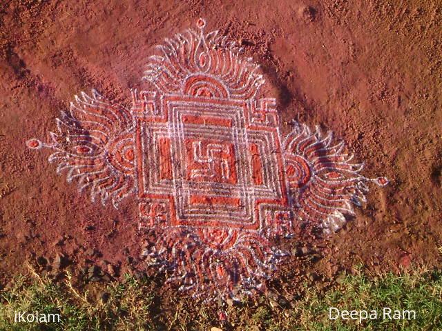 Rangoli: Kolam for Friday poornima