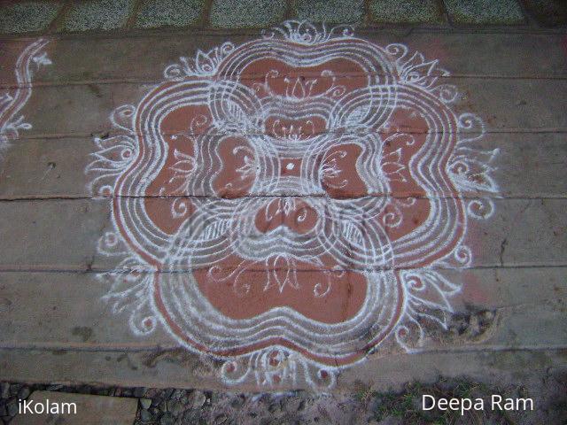 Rangoli: kolam for ekadasi day