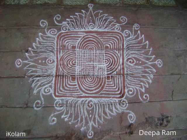 Rangoli: Lotus kaavi kolam