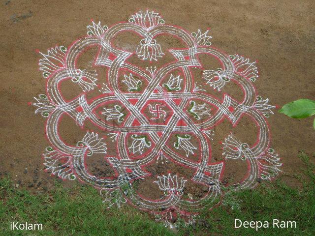 Rangoli: Special Diwali wish kolam for ikolamites -  2