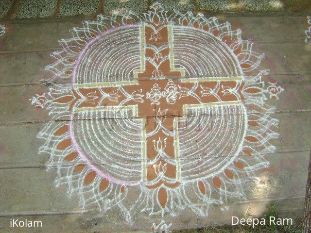 Rangoli: Vaikundha ekadasi kolam