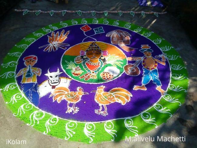 Rangoli: sankranti rangoli