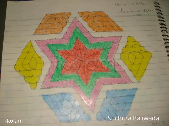 Rangoli: shankh rangoli