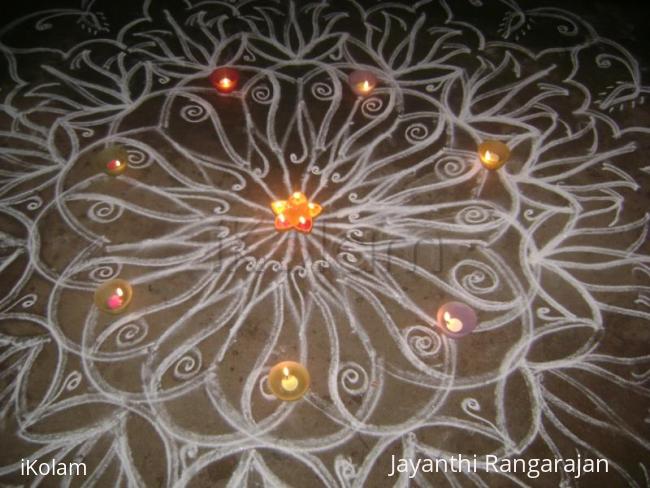 Rangoli: Karthigai deepam3