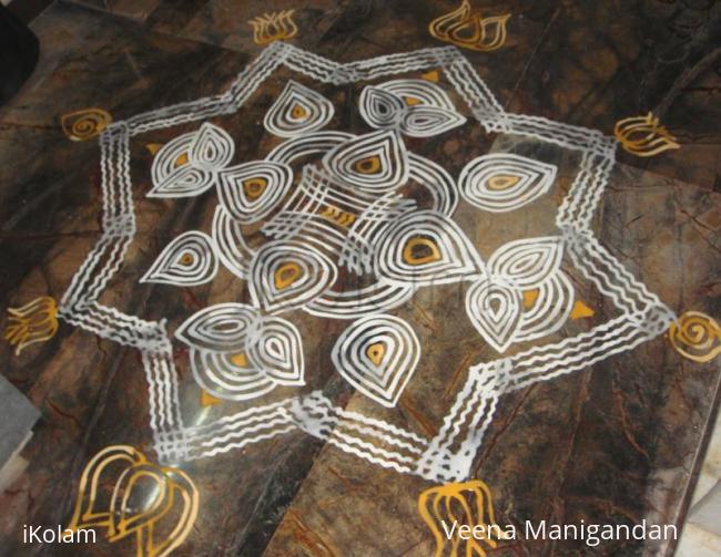 Rangoli: pongal padi kolam