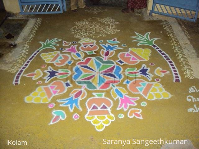 Rangoli: My first pongal kolam