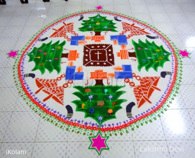 Rangoli: christmas rangoli