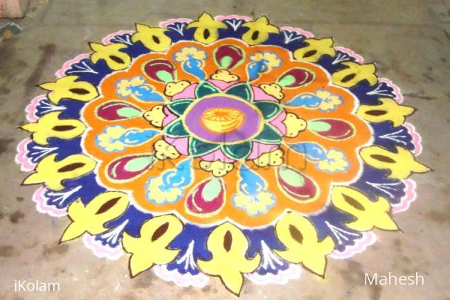 Rangoli: my thiruvathirai kolam