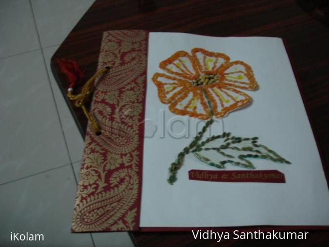 Rangoli: handwork flower