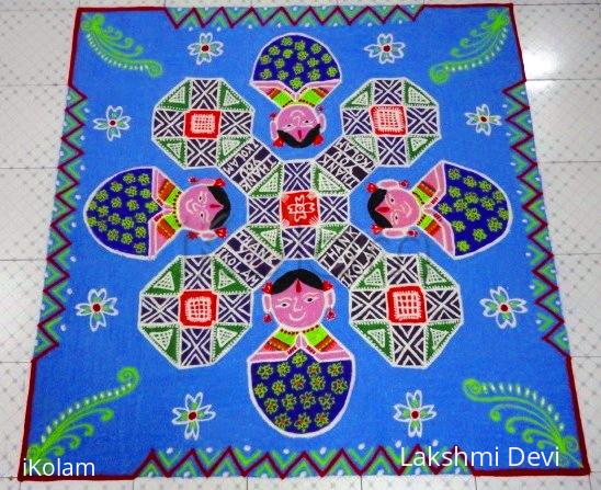 Rangoli: Thank you Ikolam (dotted)