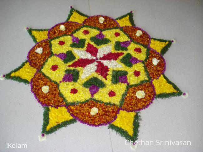 Rangoli: Poo Kolam