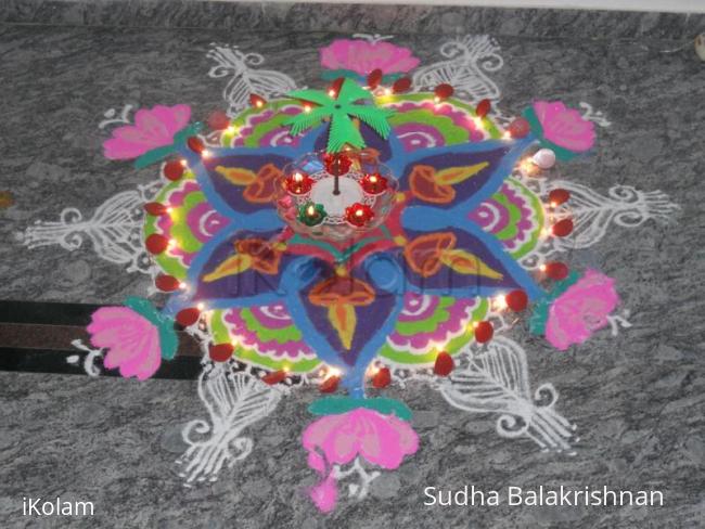 Rangoli: diwali contest kolam 2010 with lights