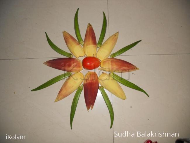 Rangoli: veg kolam 2