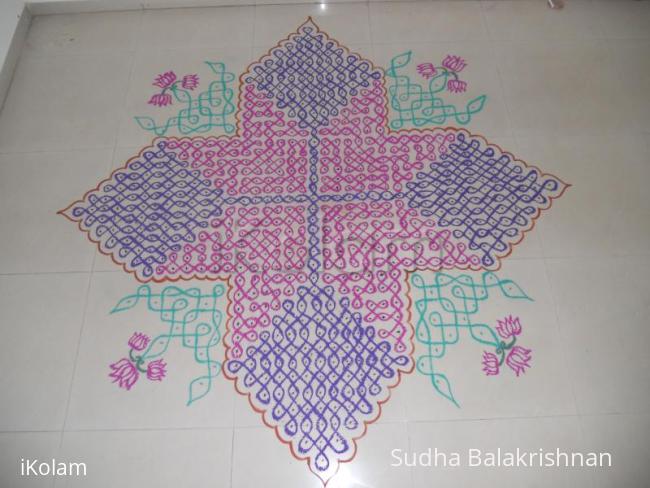 Rangoli: Chikku kolam for contest