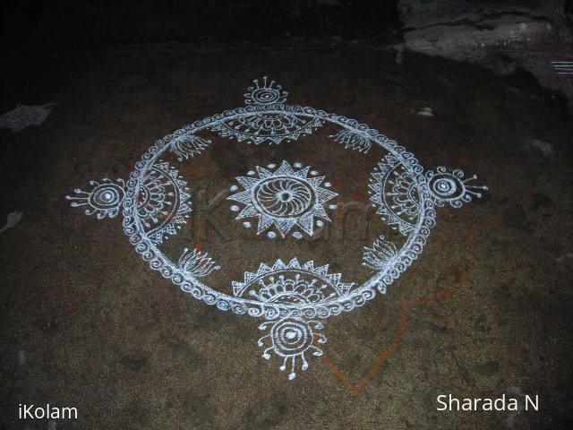 Rangoli: Freehand rangoli