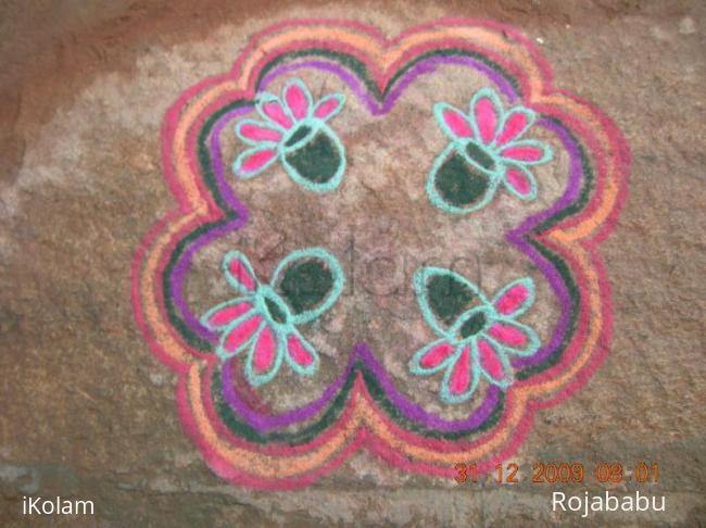 Rangoli:  free hand rangoli