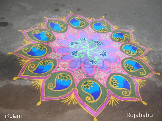 Rangoli: pongal kolam