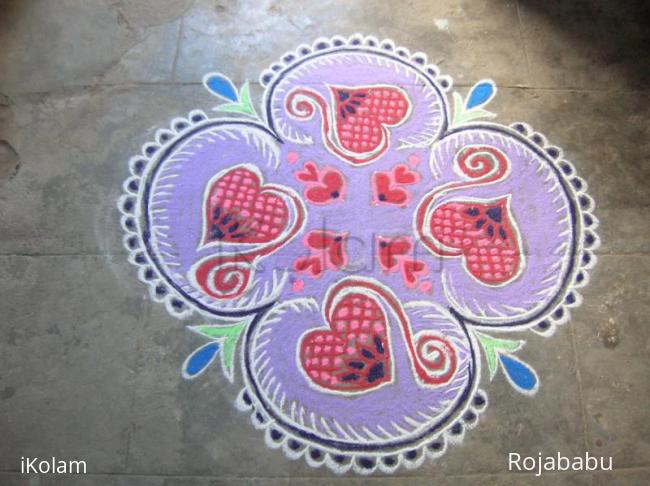 Rangoli: 10 x 10 rangoli