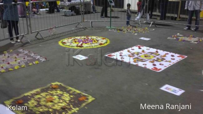 Rangoli: Rangoli display for Diwali in dublin (2)