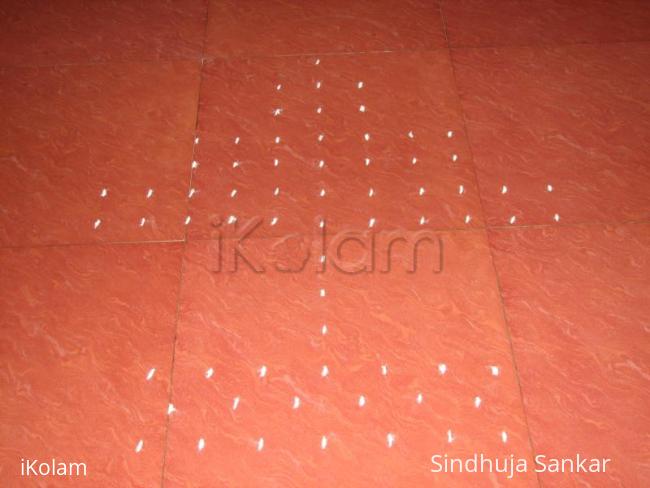 Rangoli: Chikku kolam entry for Margazhi dew drops kolam contest 2011