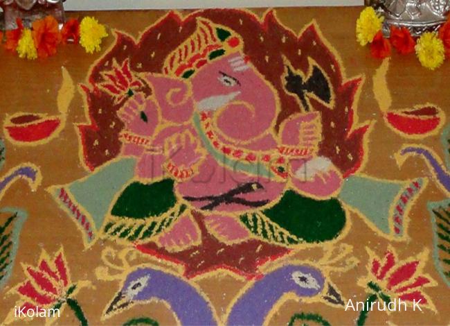 Rangoli: Ganesha Closeup