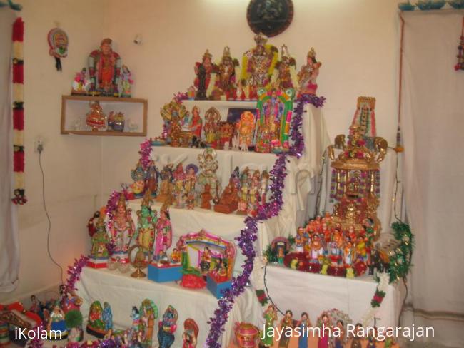 Rangoli: Golu at My cousin's house.