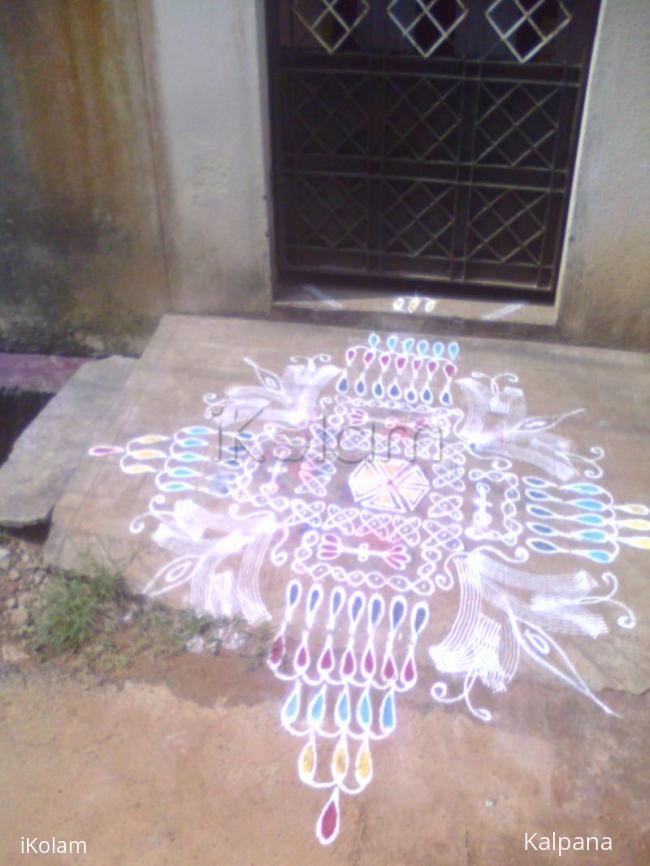 Rangoli: margazhi kolam