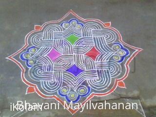 Rangoli: marghazhi-second day