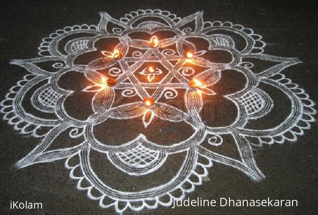 Rangoli: Tamizhil Puthandu Vazhthukkal (Tamil New Year Wishes)