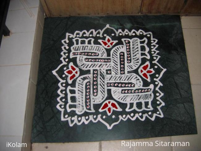 Rangoli: Maakolam with PC coloring