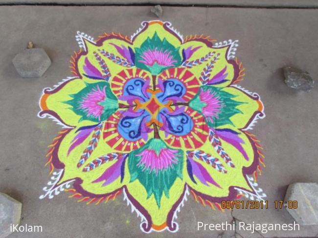 Rangoli: new year rangoli