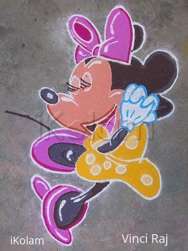 Rangoli: Minni Mouse