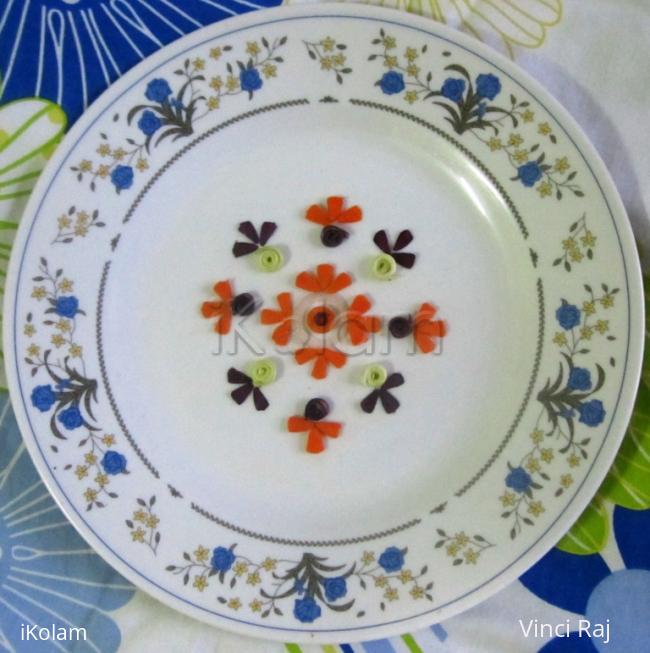 Rangoli: Veggie Quilling -2