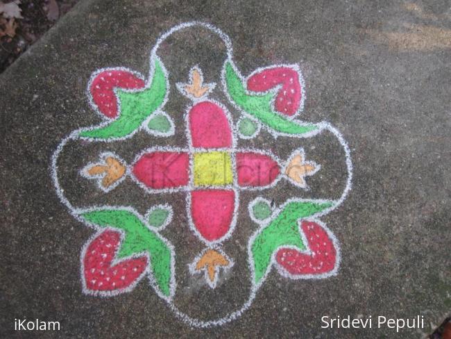 Rangoli: Strawberry Rangoli