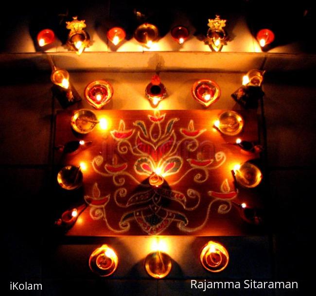 Rangoli: Kaarthigai Deepam