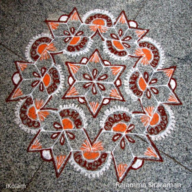 Rangoli: Margazhi kolam.