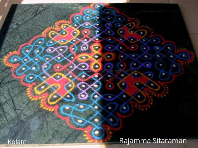 Rangoli: dotted chikku rangoli