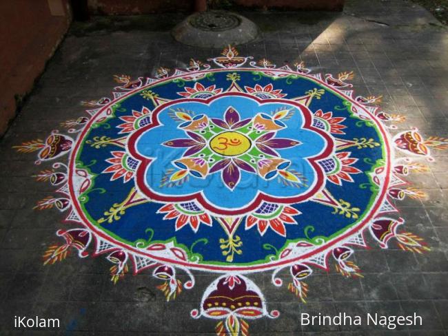 Rangoli: Deepavali Kolam - Daylight version