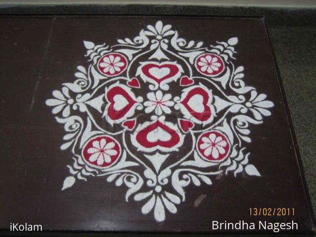 Rangoli: Valentine's Day Alpana