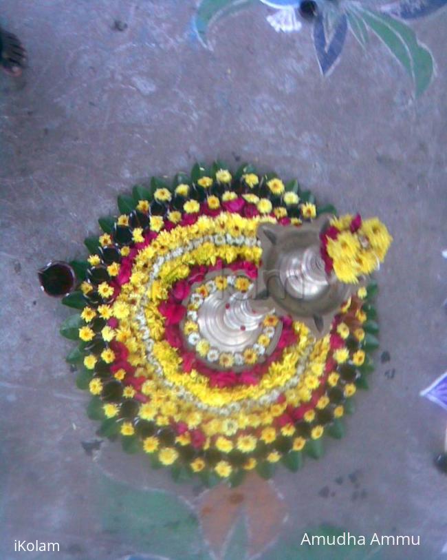 Rangoli: Karthigai Deepam Kolam